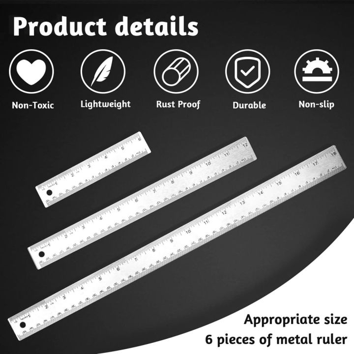 OUMERY%20Metal%20Ruler%203%20Pieces%20Stainless%20Steel%20Ruler%20with%20Cork%20Backing%20Non%20Slip%20Straight%20Edge%20Metal%20Ruler%20for%20Office%20School%20Work%20-%20Image%202