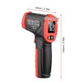 HABOTEST HT641A Infra Thermometer 581112 Noncontact Digital Handheld Heat Temperature Gun IR Laser Surface Temperature Meter with Emissivity for Industrial Cooking Grill02. 