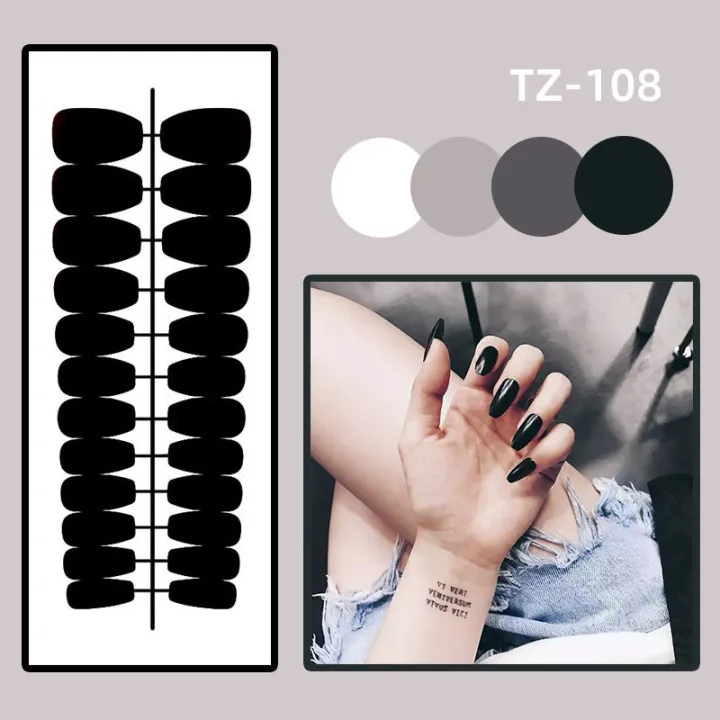 24Pcs%20Pink%20French%20False%20Nails%20Rainbow%20Cloud%20Design%20Full%20Cover%20Nail%20Tips%20Summer%20Long%20Almond%20Nails%20Almond%20Press%20on%20Nails%20-%20Image%203