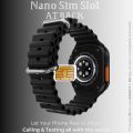 K10 Ultra Sim Support Smartwatch Fitness Tracking Smart Watch 2.1" Display, Wireless Charger and Bluetooth Connectivity Calling & Music Smartwatch. 