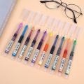 Exquisite Large Capacity Durable Straight liquid Roller Gel Pen Quick Drying 10 Colors Ink 0.5mm Ball Pen Student Writing Stationery School Office Supplies.