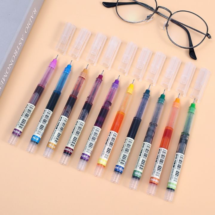 Exquisite%20Large%20Capacity%20Durable%20Straight%20liquid%20Roller%20Gel%20Pen%20Quick%20Drying%2010%20Colors%20Ink%200.5mm%20Ball%20Pen%20Student%20Writing%20Stationery%20School%20Office%20Supplies%20-%20Image%202