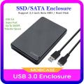 MobiCase EN02 2.5 inch Hard Drive Enclosure USB 3.0 to SATA III for 2.5 Inch SSD HDD 9.5mm 7mm External Hard Drive Case Support Max 6TB with UASP. 