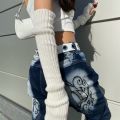 Winter Women Arm Warmers Knitted Woolen Arm Sleeve Fine Long Knitted Fingerless Gloves Casual Warm Soft Female Gloves. 