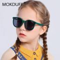 3-12 Years Kids Polarized Sunglasses Boys' Cool Girls Soft TPEE Frame Cat Eye Design Fashion Sun UV400 Protection Oval Glasses Moonlight Shines.