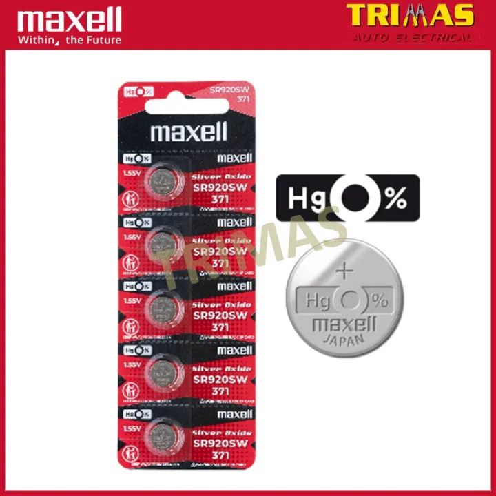 Maxell%20Japan%20SR920SW%20AG6%20371%20LR920%20SR371SW%20LR69%20Coin%20Battery%20(5PCS%20-%20Image%202