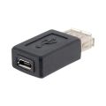 Wholesale New Black USB 2.0 Type A Female to Micro USB B Female Adapter Plug Converter USB 2.0 to Micro USB Connector. 