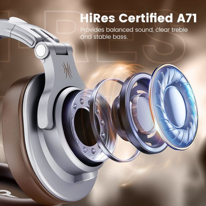 OneOdio%20A71%20Wired%20Over%20Ear%20Headphones,%20Studio%20Headphones%20with%20SharePort,%20Professional%20Adapter-Free%20Monitor%20Recording%20&%20Mixing%20Headphones%20with%20Stereo%20Sound%20for%20Electric%20Drum%20Piano%20Guitar%20Amp%20(Brown)%20-%20Image%208