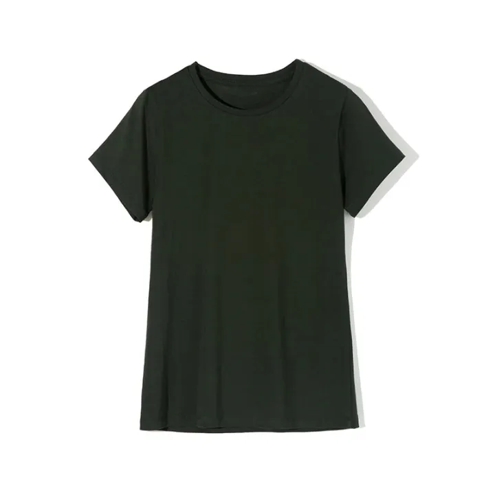 WOTWOY%202023%20Summer%20Casual%20Solid%20Slim%20Fit%20T-shirts%20Women%20Cotton%20Basic%20T%20Shirt%20Female%20Knitted%20Tops%20Y2k%20Clothes%20Korean%20Fashion%20Tees%20-%20Image%207