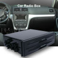 Car Radio Box Multipurpose Double Layers Compact Universal Double Single Din Radio Pocket Kit for Vehicle.
