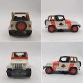 12.2CM 1/43 Scale Alloy Metal Diecast Wrangler Jurassic Park SUV Auto Car Model Toys For Children Kids Gifts Collection. 