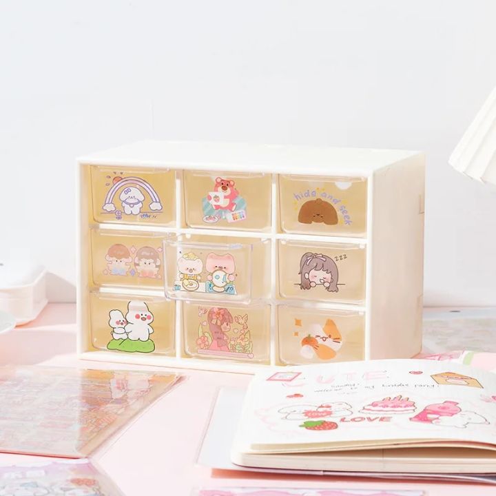 6sheets/lot%20Cartoon%20Girls%20Sticker%20Pack%20Cute%20Kawaii%20Stickers%20Set%20DIY%20Material%20Waterproof%20PVC%20Decorative%20Decals%20Phone%20Diary%20Kids%20-%20Image%205