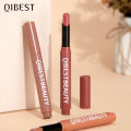 QIBEST Matte Lipstick Pen Lip Balm Moisturising Long Lasting Lip Tint Non-Stick Cup Sculpting Lipstick Lipliner Lips Makeup. 