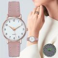 Women Luminous Watch Fashion Casual Leather Belt Watches Simple Ladies' Small Dial Quartz Clock Dress Wristwatches Reloj Mujer. 