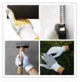 3 Pair Knitted And PVC Black Dotted Working Hand Gloves. For Construction, Workshop, Household, Materials Handling Etc. 