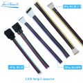 4pin 5pin 6pin Male Female strip to controller Adapter Cable Wire for 5050 3528 SMD RGB RGBW RGB+CCT LED Strip light 5pcs. 