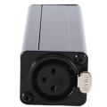 1 PCS -D2 Professional XLR Audio Current Sound Isolator to Eliminate Common Ground Interference Black.