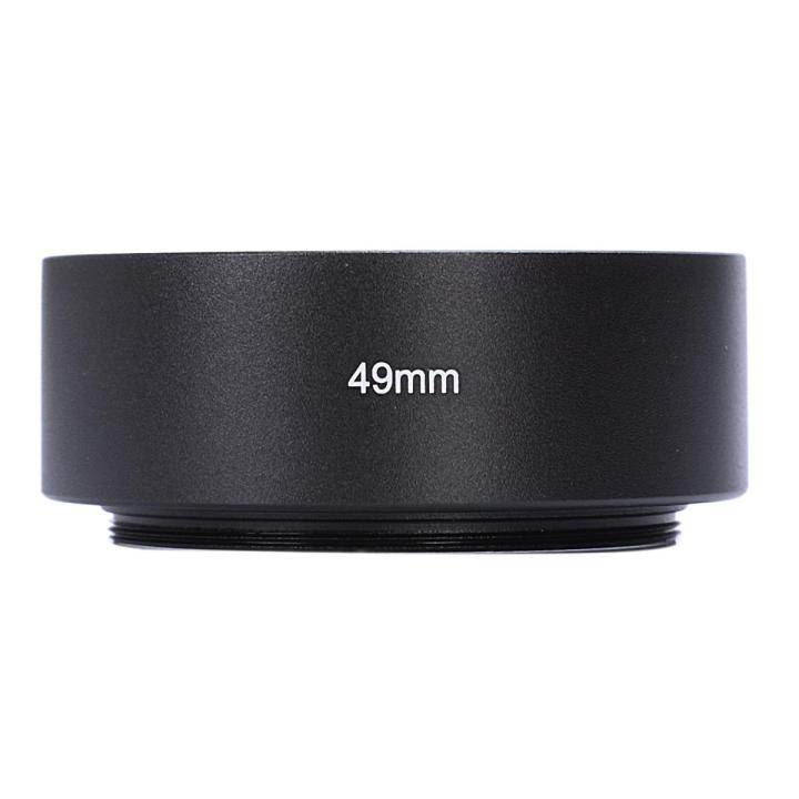 Harmony 49mm Mount Standard Metal Lens Hood for Canon Nikon Pentax Sony Olympus