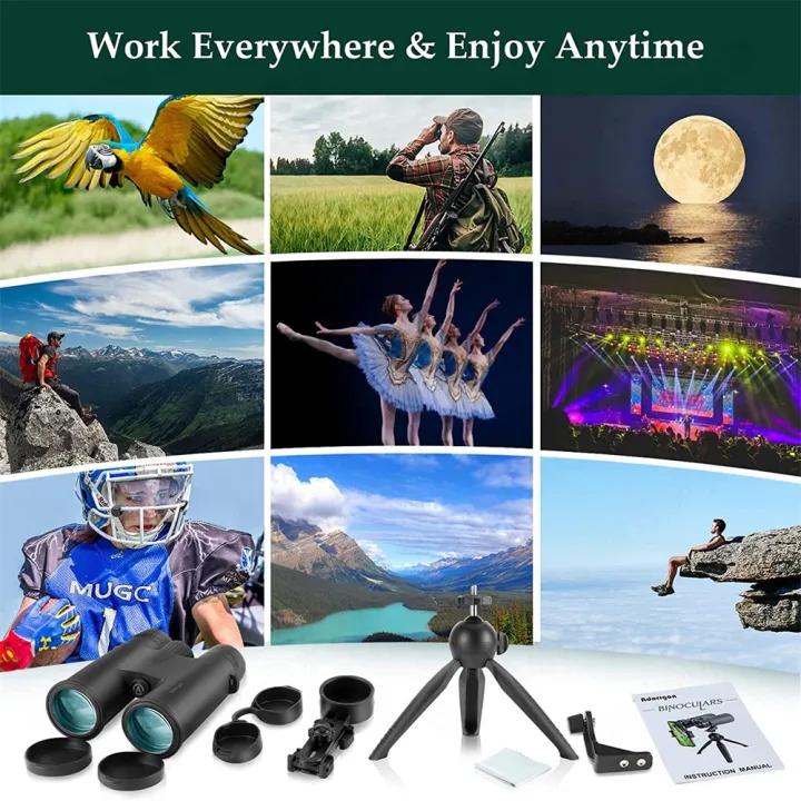SUNCORE%2010x42%20HD%20Professional%20Telescopes%20Large%20View%20143m/1000m%20Powerful%20Binoculars%20for%20Hunting%20Bird%20Watching%20BAK4%20Prism%20Lens%20-%20Image%205