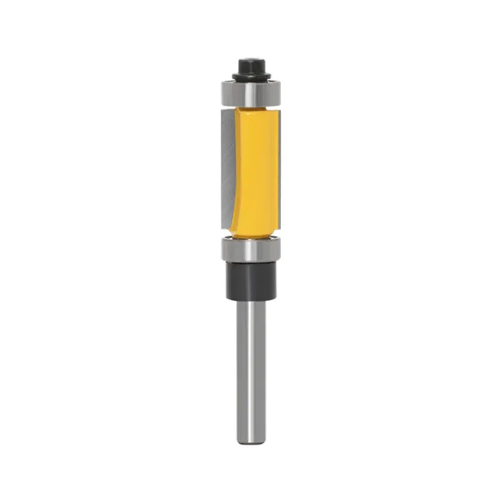 1/2 6mm Shank Flush Trim Router Drill Bit Tool Dual Bearing Router Bit ...