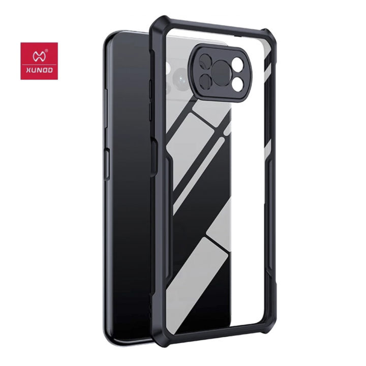 For Xiaomi Poco X3 X3 Nfc X3 Pro Xunddu Shockproof TPU Bumper Clear  Acrylic Mobile Phone Case Back Cover