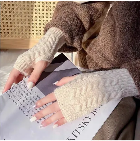 New%20Women%20Fashion%20Winter%20Fingerless%20Gloves%20Girl%20Warm%20Soft%20Wool%20Knitted%20Mittens%20Wrist%20Arm%20Hand%20Half%20Finger%20Elastic%20Short%20Gloves%201Pair%20-%20Image%206