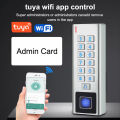 RFID Tuya APP Fingerprint Access Control System Door Bell Lock Keyboard Electronic Wifi Gate Opener Keypad Magnetic Biometric. 