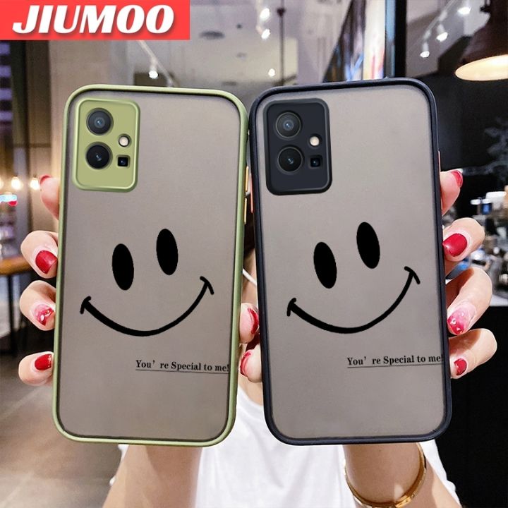JIUMOO%20For%20vivo%20Y75%205G%20vivo%20Y55%205G%20IQOO%20Z6%205G%20Case%20Fashion%20Simple%20Smile%20Face%20Frosted%20Transparent%20Back%20Cover%20Lens%20Camera%20Protect%20Phone%20Case%20Edge%20Full%20Cover%20Casing%20Hard%20Cases%20-%20Image%207