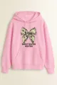 pink Color printed (dollar butterfly) Hoodie 320 GSM Fully Cotton Fabrics Suitable for Women Girls Ladies Hoodie by Tajkiya Fashion. 