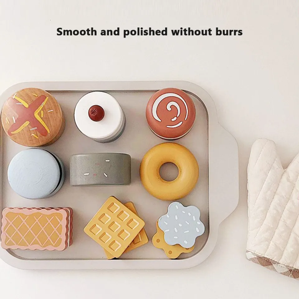 GC Food Groups Play Food Sets Wooden Bakery Toy Food Playset