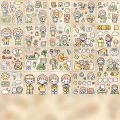 100Pcs Stickers Anime Figure Pattern Decorative PET Cartoon Character Decals for Scrapbook. 