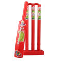 Plastic Cricket Bat Stamp Ball Set For Kids. 