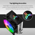 Jonsbo CR1200 CPU Cooler 2 Heat Pipe Tower RGB Colorful Light Effect 9cm Fan For Intel 1151 1700 AMD AM4 Optional LGA2011 Buckle. 