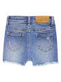 KIDSCOOL SPACE Baby Little Girls Boys Jeans Shorts,Ripped Frayed Raw Hem Simple Design Cute Summer Denim Pants.