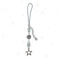 cyberrunge phonecharm stars swirls cybercore y2k grunge fairy keychain. 