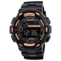 Men Multifunctional Electronic Watch Round Screen Stopwatch Life Waterproof Alarm Clock Night Light Watch.