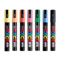UNI PC-5M POP POSCA Marker 1.8-2.5mm Waterborne Advertising Poster/Graffiti Marker Characters Bright and Colorful Highlighter. 