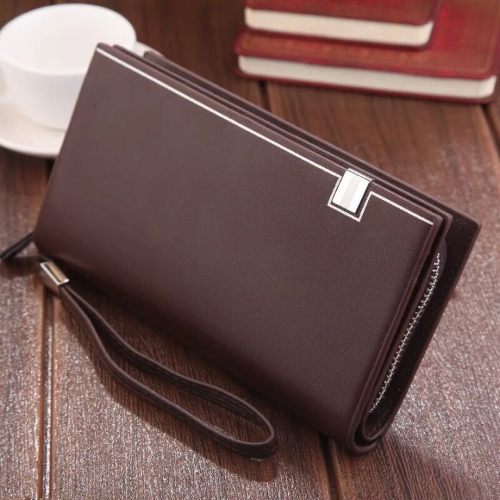 Original%20Luxury%20Brand%20Men's%20Wallet%20Business%20Striped%20Clutch%20Leather%20Purse%20For%20Male%20Fashion%20Man%20Card%20Holder%20With%20Aipper%20Phone%20Bag%20-%20Image%203