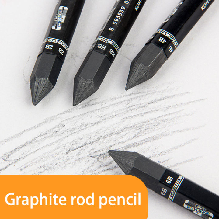 Koh-i-noor%201Pcs%20Graphite%20Rod%20Pencil%20Sketch%20Drawing%20Shading%20Graphite%20Stick%20Pencil%20Lead%20Black%20Square%20HB%202B%204B%206B%20Art%20Supplies%20-%20Image%206