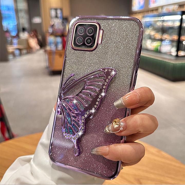 For%20OPPO%20F21%20Pro%20F19%20F19%20Pro%20F17%20F17%20Pro%20F15%20Casing%20case%20with%203D%20Flowing%20Sand%20Diamond%20Butterfly%20Stand%20Luxury%20Slim%20Gradient%20Plating%20Glitter%20Girls%20Stylish%20Back%20Cover%20Clear%20Soft%20Silicone%20Protective%20Cases%20Pouch%20-%20Image%202