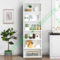 6-Tier 20 inch Bookcase and Bookshelf, Floor Standing -Story High Bookshelf, Shelf Display Storage Rack, Home Decorative Furniture, Suitable for Home Offices, Living Rooms, and Bedrooms, 72/20.