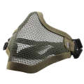 V1 Half Face Human Steel Wire Mesh Metal Outdoor Cycling Field Protective Mask. 