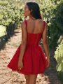 The pair of dresses backless nightclubs will send you a 2024 A-line Townlike lace patchwork dress for ladies spaghetti strap fans Sping summer dress. 