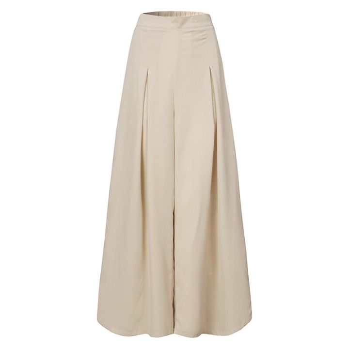 ZANZEA%20Women%20Elastic%20Waist%20Wide%20Leg%20Pants%20Loose%20Autumn%20Trousers%20Culottes%20Elegant%20Office%20Ladies%20Casual%20Palazzo%20Work%20Pantalon%20-%20Image%207