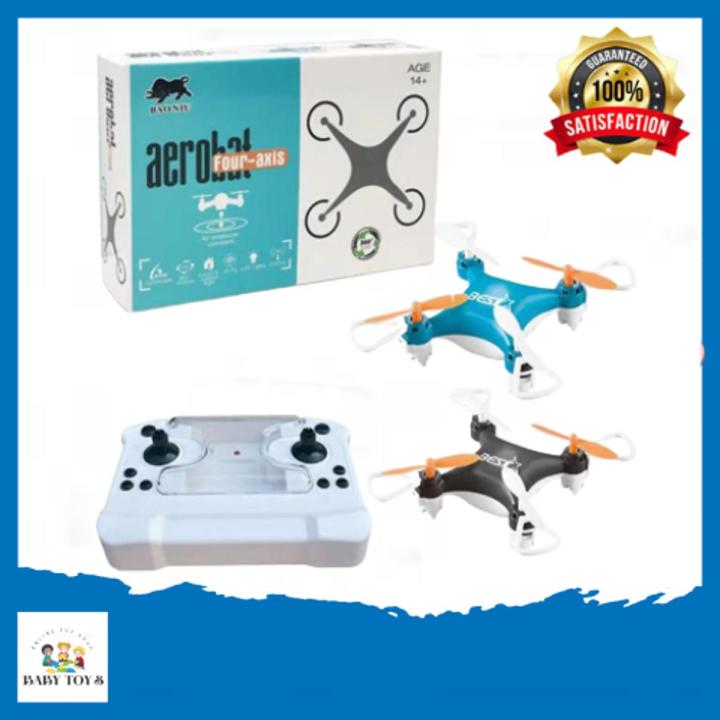 Mini pocket 4 axis aerobat quadrocopter drone with Remote control for kids