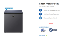 Haier Chest Freezer Official new Model 142L HCF-175SGE 🚚 Free Delivery  💳 0% EMI Available, Official Warranty by Haier with Free Delivery. 