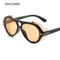 【Deal of the day】 Vintage Sunglasses Women Fashion Luxury Brand Designer Tom Neughman Sun Glasses Men Classic Yellow Shades Side Cool. 
