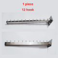 1.Piece Wall Mounted Clothes Hanging Hangers of Hanger 12-E-hook silver cloth single hooks stand hook - Hanger.