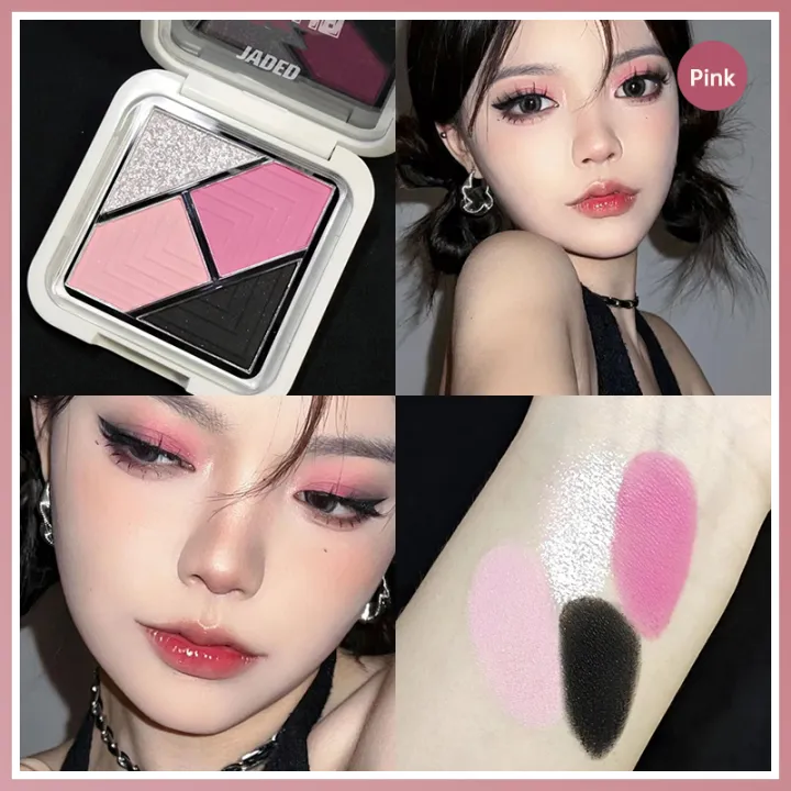 NYL%20Four%20Colors%20Eye%20Shadow%20Plate%20Ocean%20Blue%20Warm%20Spring%20Pink%20Eye%20Shadow%20Waterproof%20Eye%20Shadow%20Plate%20Eyeshadow%20Shimmer%20Glitter%20-%20Image%203