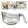 Rice Washer Strainer Bowl Kitchen Colander Bowl for Cleaning Beans Washing. 